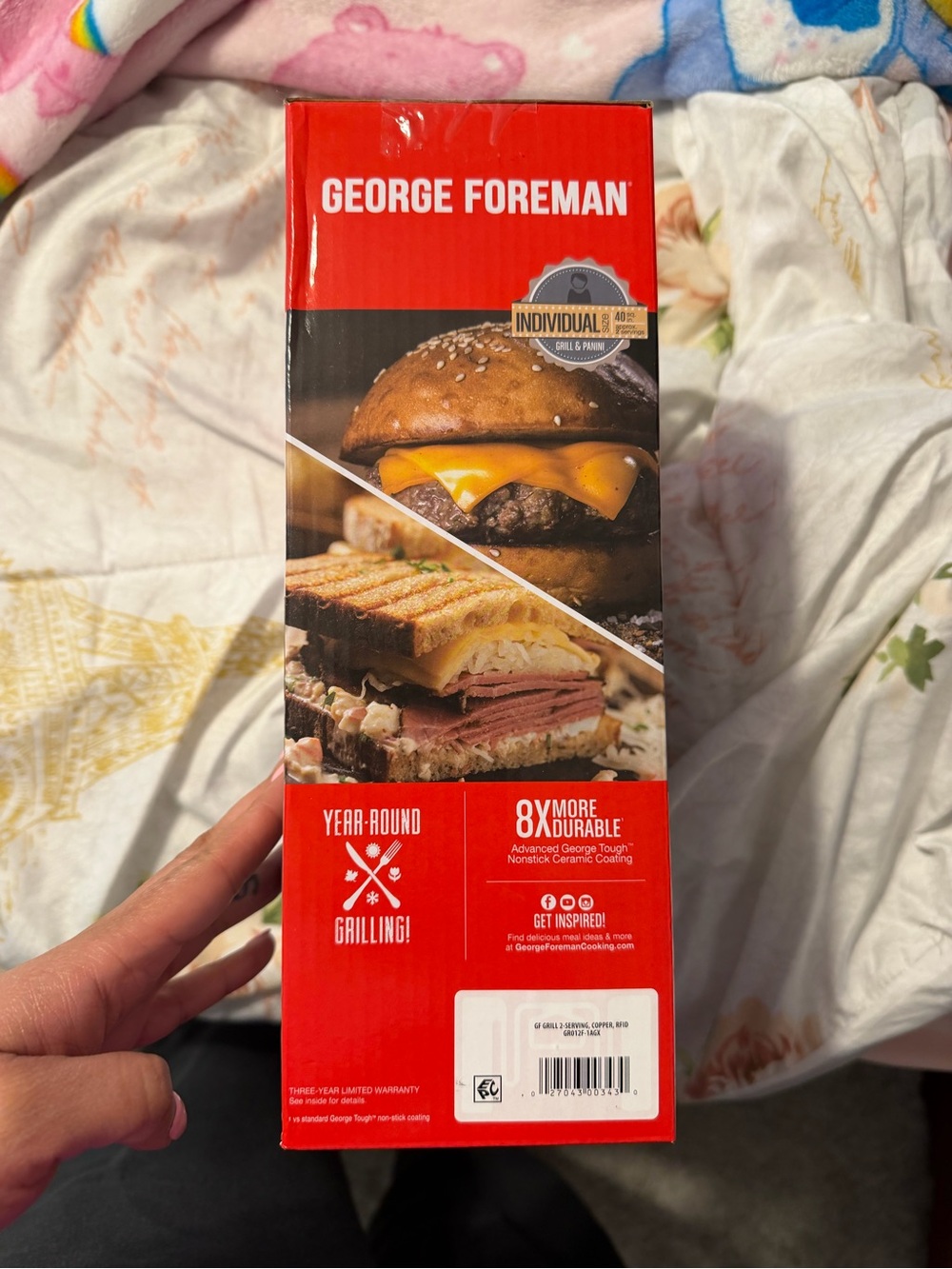 George Foreman Individual Grill - Black & Gold - Picture 3 of 8